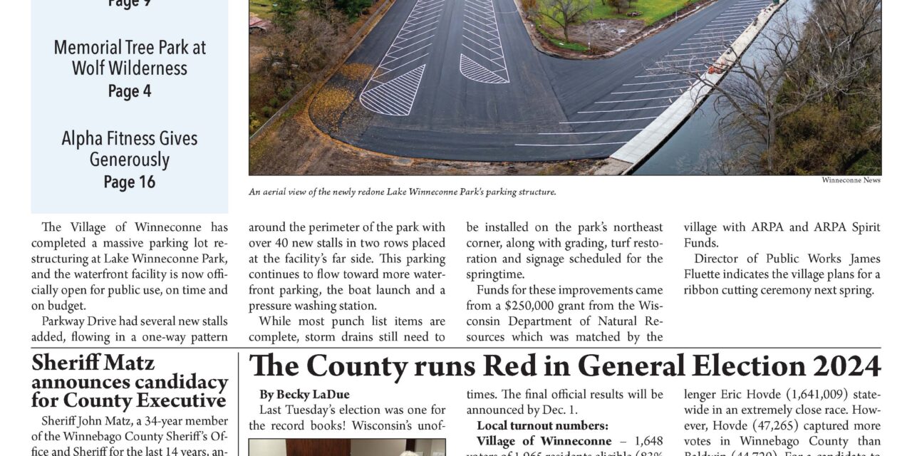 November 13, 2024 Winneconne News