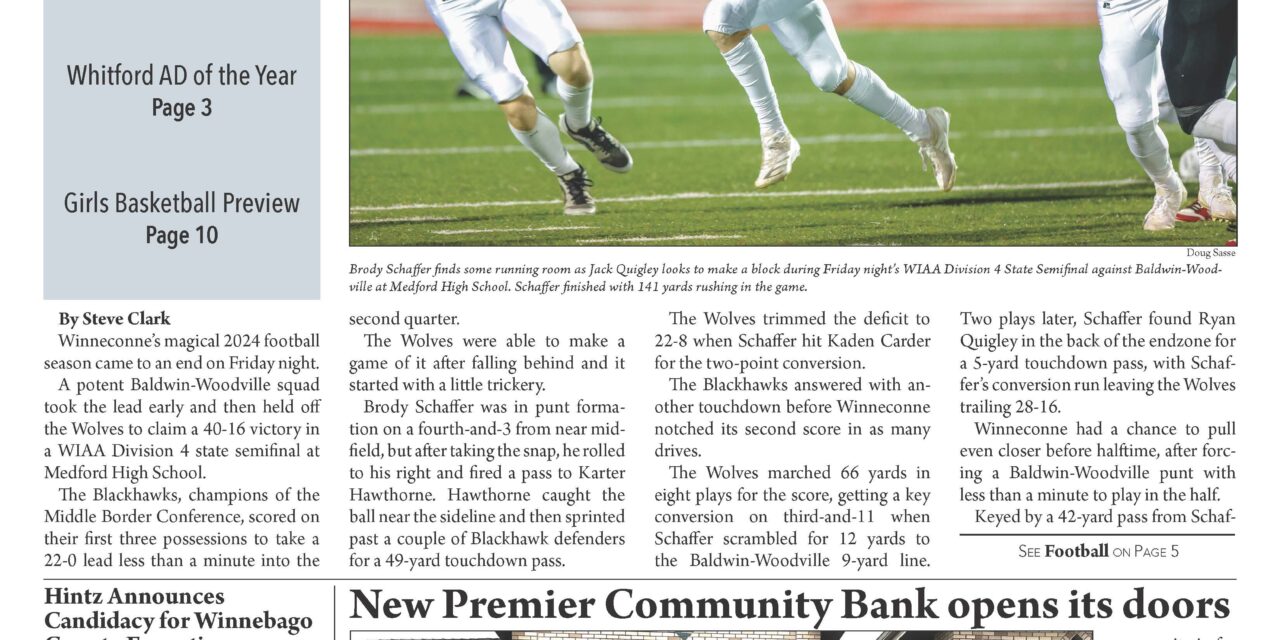 November 20, 2024 Winneconne News